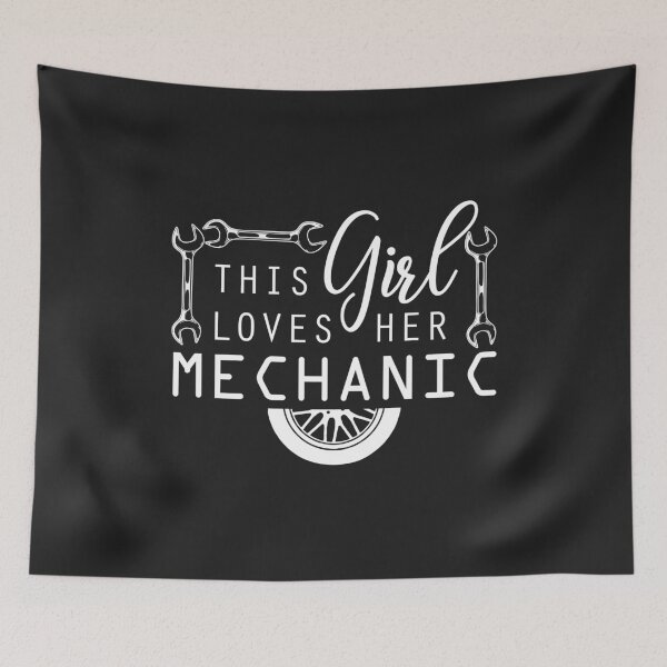 Item preview, This Girl Loves her Mechanic mechanics wife funny car lover designed and sold by hadleydesigns.
