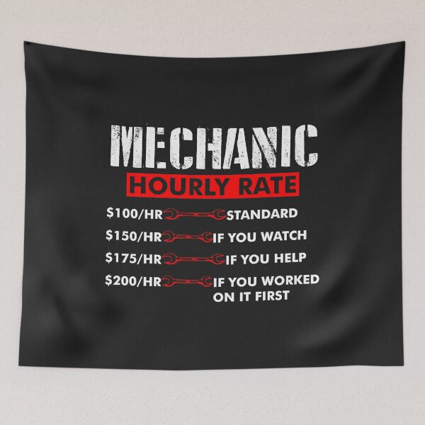 Item preview, Mechanic Hourly Rate 175HR IF YOU HELP funny car mechanic designed and sold by hadleydesigns.