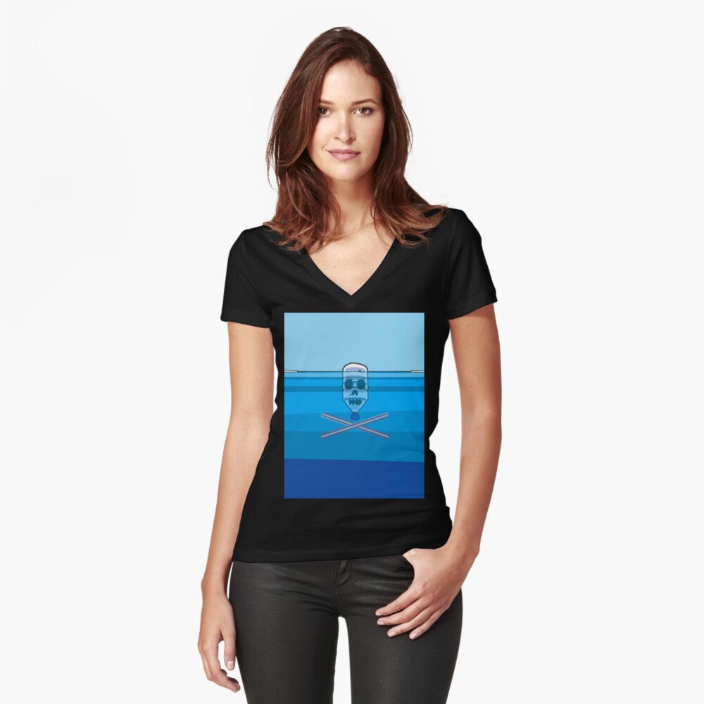 Item preview, Fitted V-Neck T-Shirt designed and sold by DNAtured.
