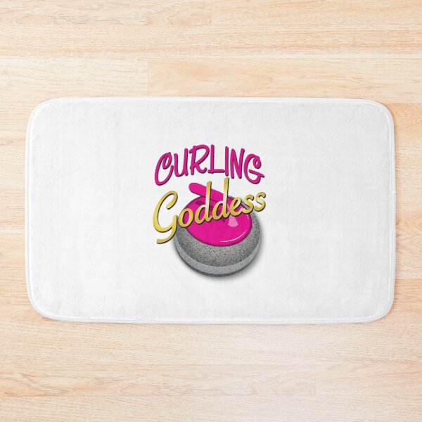 Item preview, 'Curling Goddess' (White) designed and sold by The Button Gal.