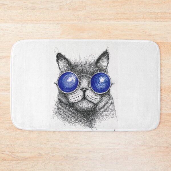 Item preview, Cat with glasses designed and sold by konstantin-jak.
