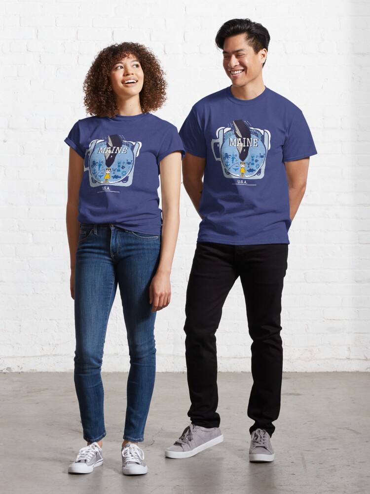 Maine Fishing Cat And Whale T Shirt By Scribblechill Redbubble