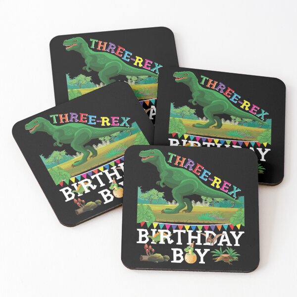 Item preview, T-Rex  Three Rex Birthday Boy Dinosaur Theme B-Day Party Gift designed and sold by Pingestre.