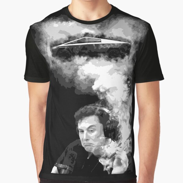 Elon Musk and Cybertruck Graphic T-Shirt