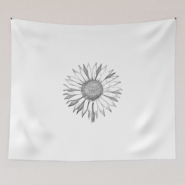 Item preview, sunflower art drawing designed and sold by Animalhead.