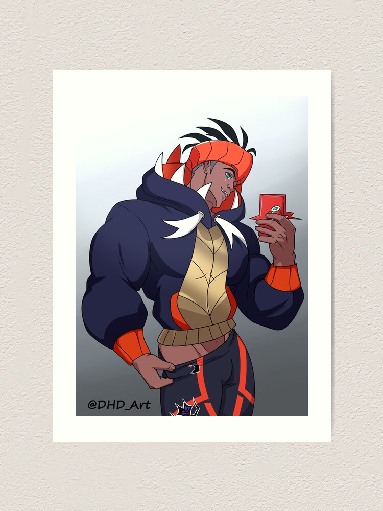 Dragon Gym Leader Raihan Art Print By Doodlhappydavis Redbubble