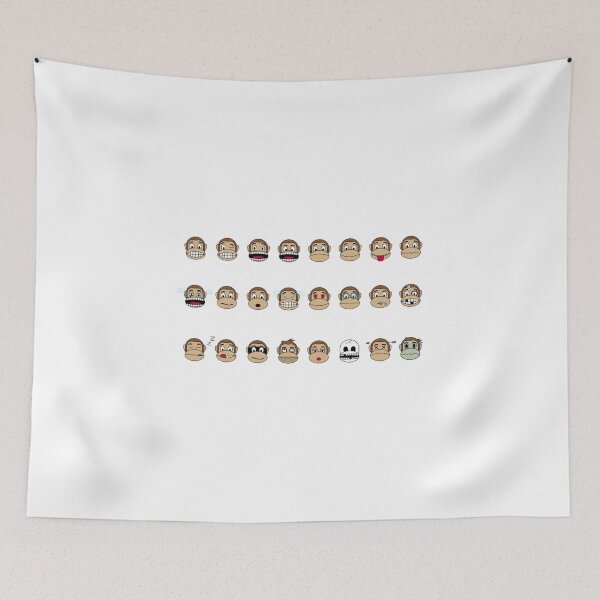 Item preview, funny monkey heads designed and sold by Animalhead.