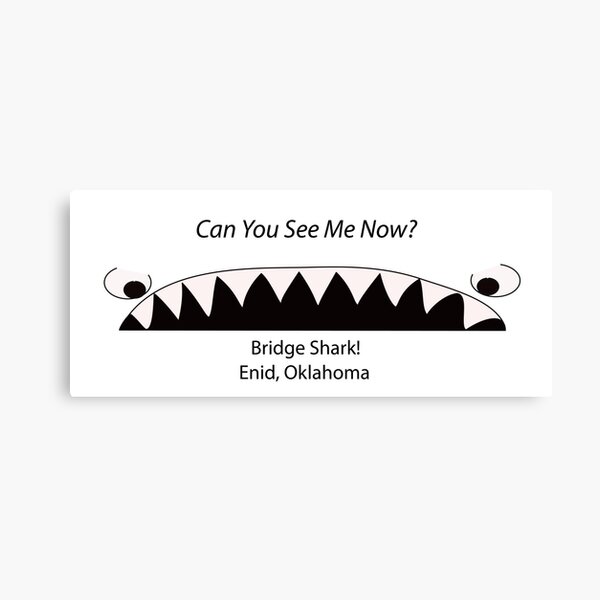 Bridge Shark: Can You See Me Now? Canvas Print