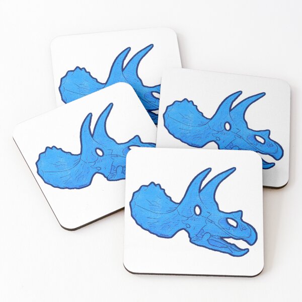 Item preview, Blue Triceratops skull designed and sold by Andre Gascoigne.