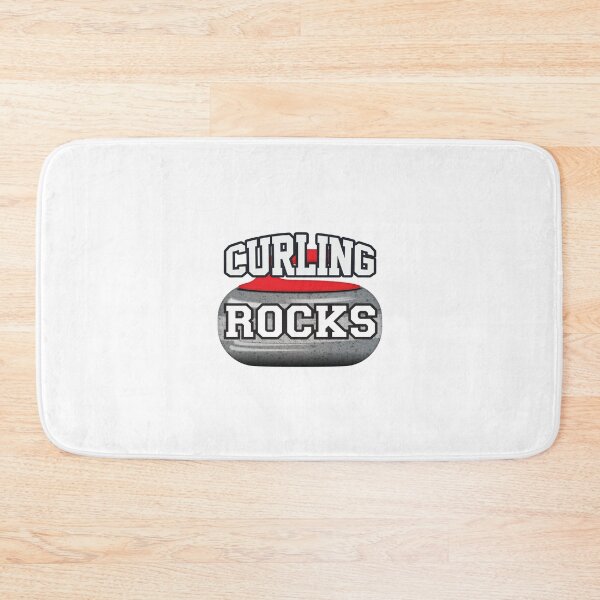 Item preview, 'Curling Rocks' (White) designed and sold by The Button Gal.