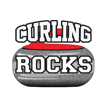 Artwork thumbnail, 'Curling Rocks' (White) by The Button Gal