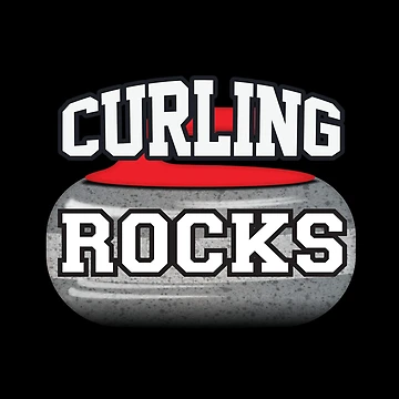 Artwork thumbnail, 'Curling Rocks' (Black) by The Button Gal