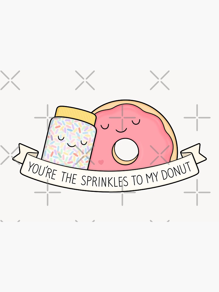 Thumbnail 2 of 2, Greeting Card, You're the sprinkles to my donut designed and sold by kimvervuurt.