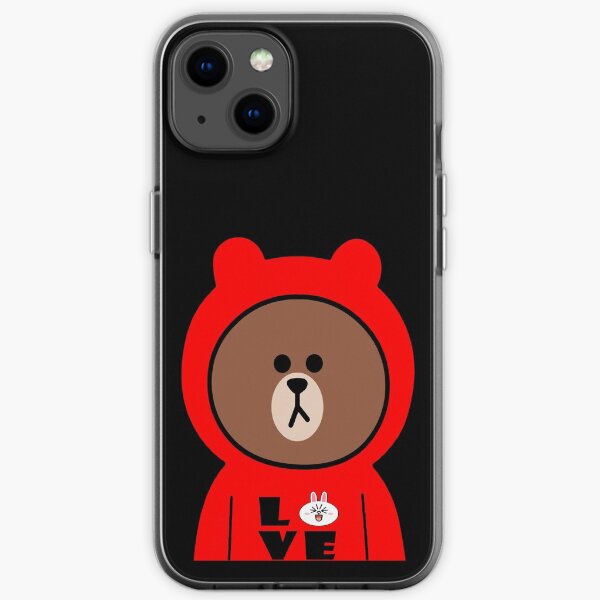 Brown bear cony bunny rabbit I love Cony iPhone Soft Case