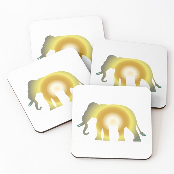 Item preview, colorful elephant abstract art designed and sold by Animalhead.