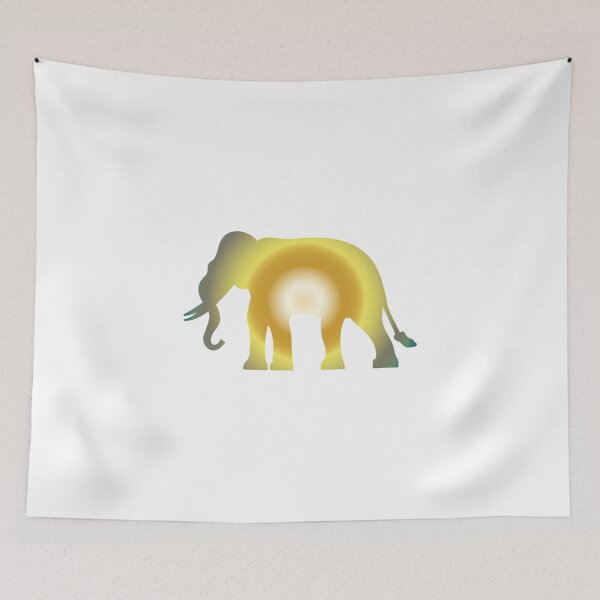 Item preview, colorful elephant abstract art designed and sold by Animalhead.