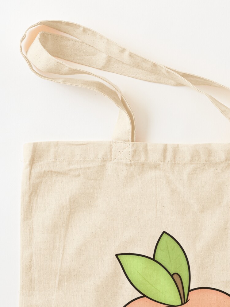 Peach Forest Print Canvas Small Tote Bag