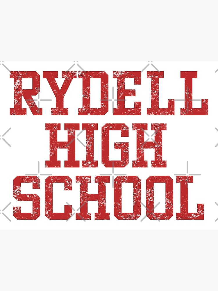 "Grease Rydell High School Reverse" Metal Print for Sale by Purakushi