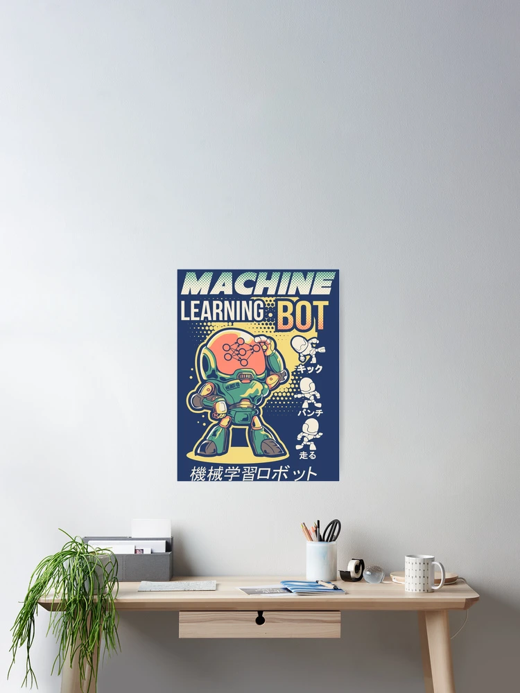 Thumbnail 2 of 3, Poster, Machine Learning Bot designed and sold by wuhu.
