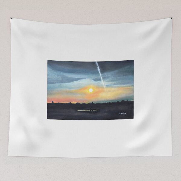 Item preview, Serene sunset at Bath Uk designed and sold by artbymanjiri.