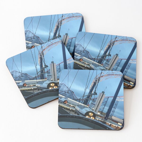 Item preview, Blackpool Pleasure Beach: Flying Machines at sunset designed and sold by Lady_daisy.