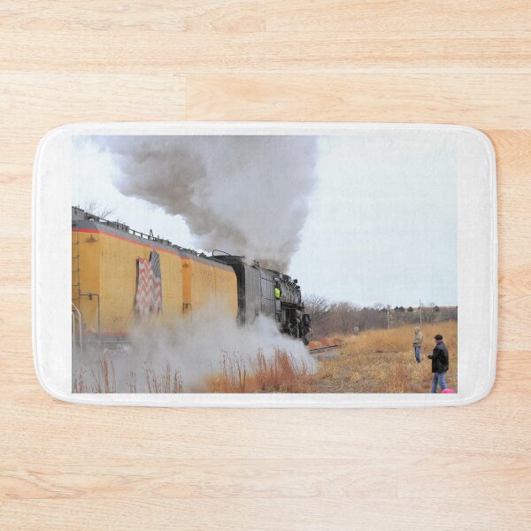 Item preview, Big Boy 4014 with Smoke,Steam and Prairie grass Black Wolf Kansas designed and sold by ROBERTDBROZEK.