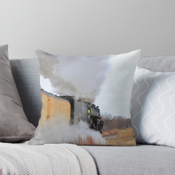 Item preview, Big Boy 4014 with Smoke,Steam and Prairie grass Black Wolf Kansas designed and sold by ROBERTDBROZEK.