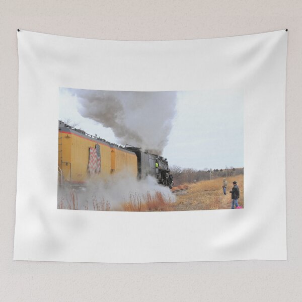 Item preview, Big Boy 4014 with Smoke,Steam and Prairie grass Black Wolf Kansas designed and sold by ROBERTDBROZEK.