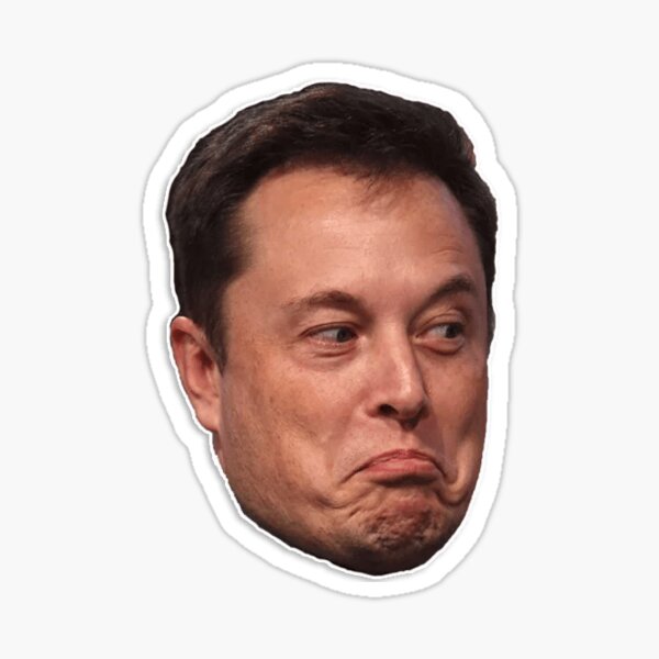 &quot;Elon musk meme design&quot; Sticker for Sale by DankApparel666 | Redbubble