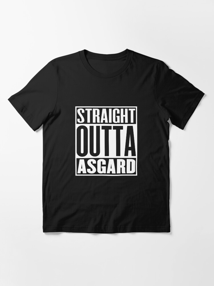 Alternate view of Straight Outta Asgard Essential T-Shirt