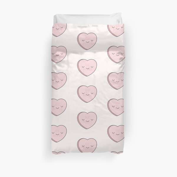 Pink Candy Heart Duvet Cover