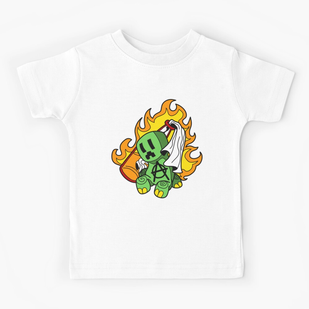 Creeper Kids T Shirt By Drubicunda Redbubble - anarchy black t shirt roblox