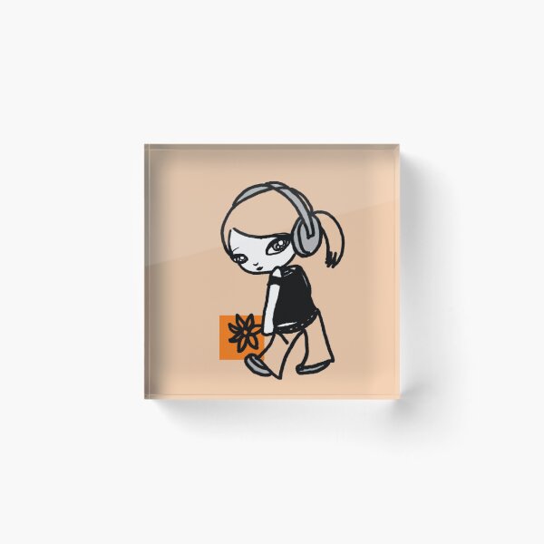 Item preview, Girl M Orange Flower designed and sold by Midori Furze.