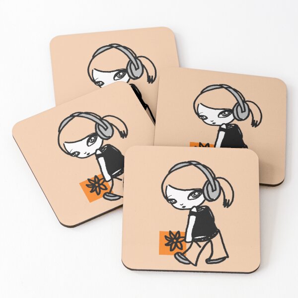 Item preview, Girl M Orange Flower designed and sold by Midori Furze.