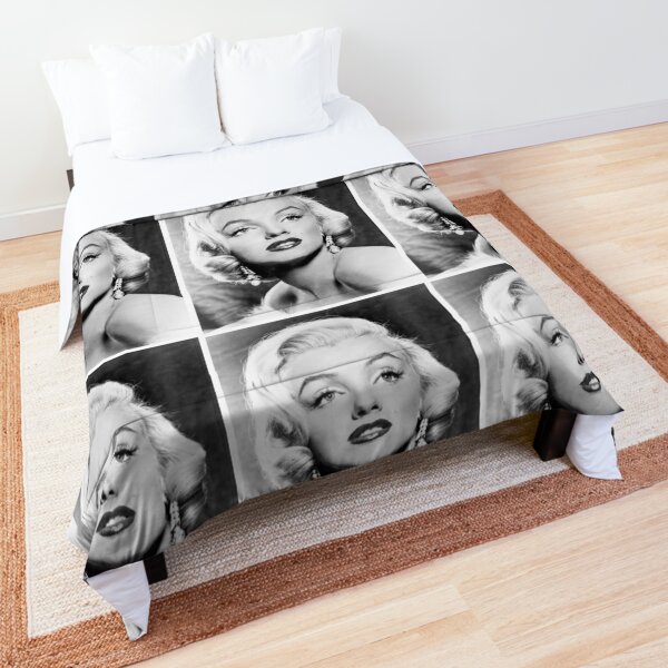Details about   Marilyn Monroe in Cool Blue with Famous Designer Label Comforter 