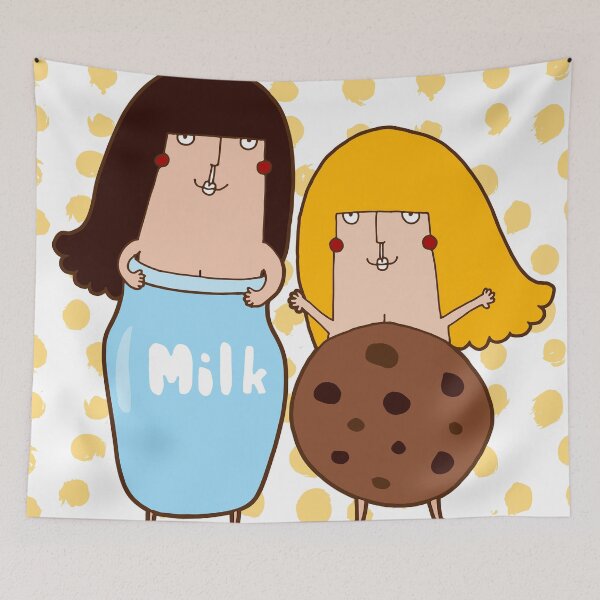 Aperçu de l'œuvre Lait et biscuits créée et vendue par littleredcheeks.