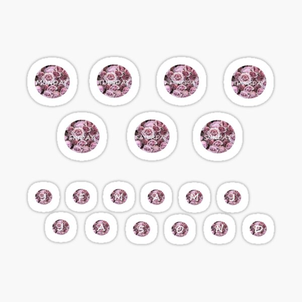 Artikel-Vorschau von BLUMENPLANER Sticker Pack, designt und verkauft von Alina Elisabetta.