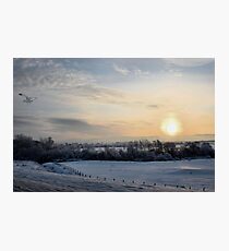 Snowy scene. Photographic Print