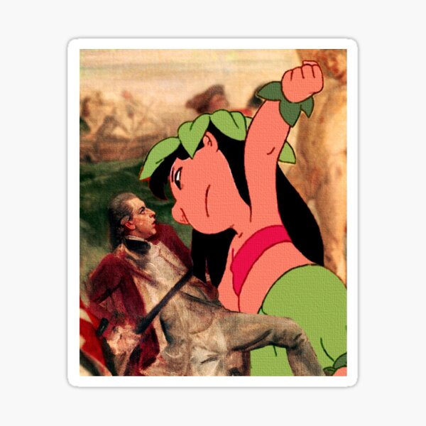 Lilo, wooping captain cook Sticker