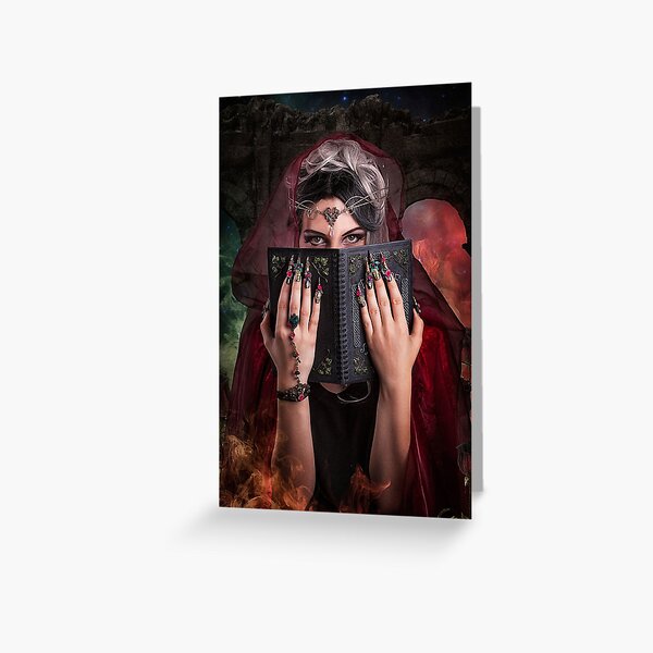 Spell Book Greeting Card