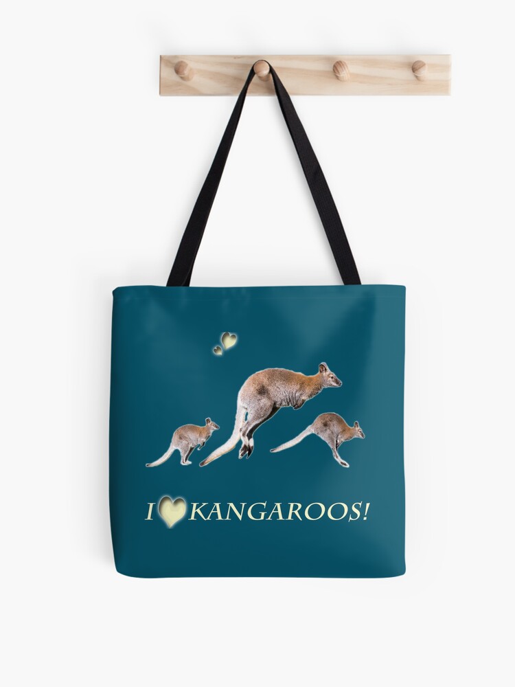 Thumbnail 1 von 2, Stofftasche, Känguru designt und verkauft von Igelchen.