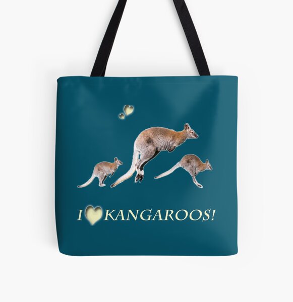 Känguru Allover-Print Tote Bag