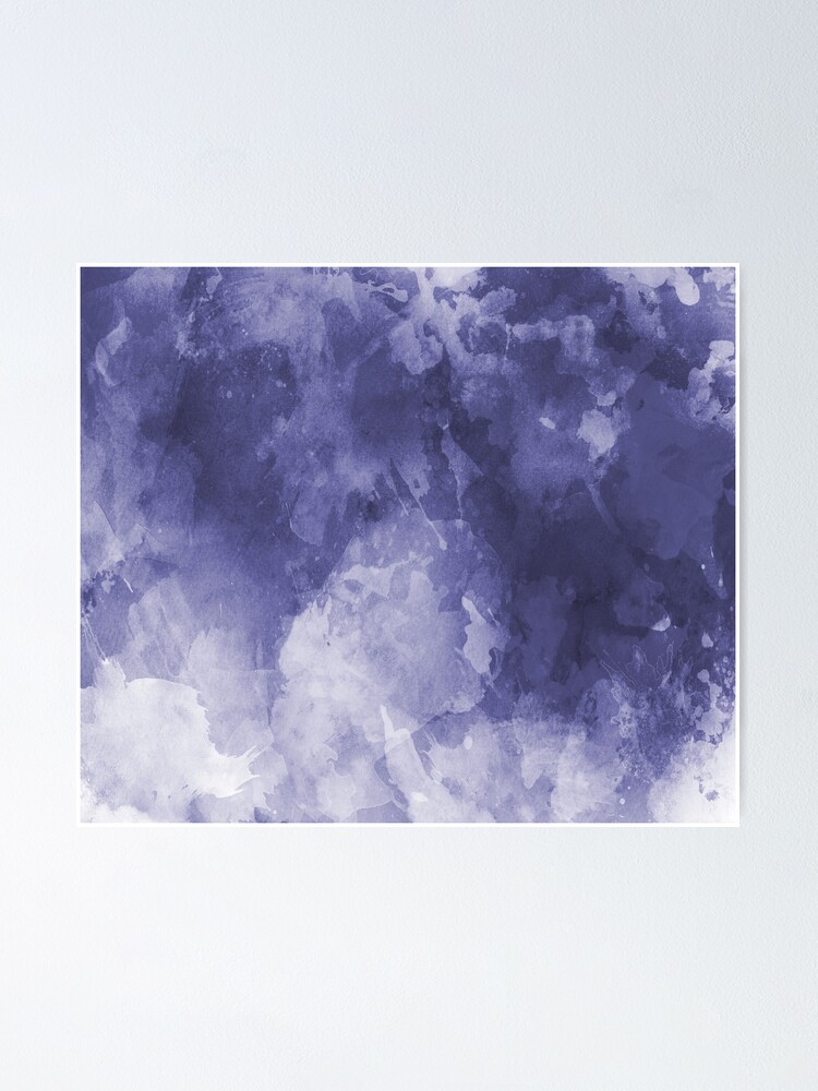 Abstract Dark Purple Blue Gray Watercolor Background