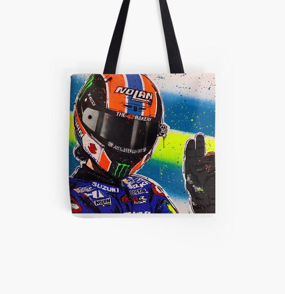 Alex Rins graffiti painting by DRAutoArt All Over Print Tote Bag