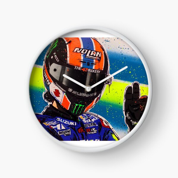 Alex Rins graffiti painting by DRAutoArt Clock