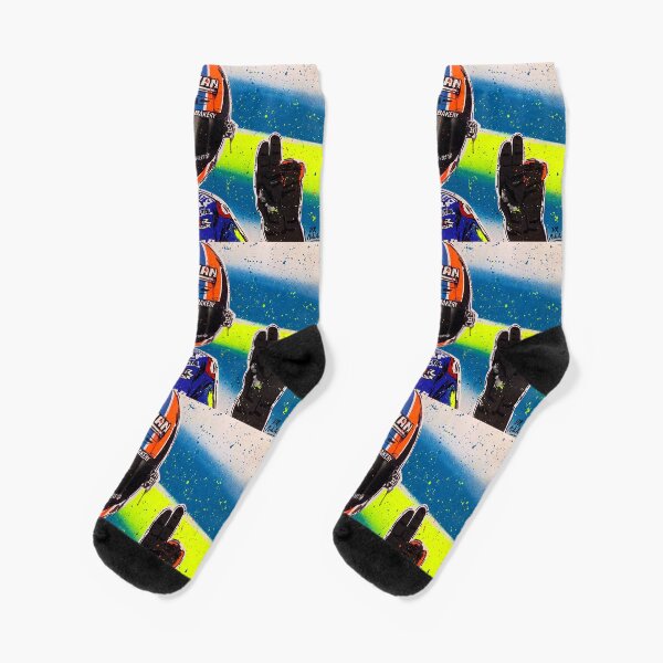 Alex Rins graffiti painting by DRAutoArt Socks