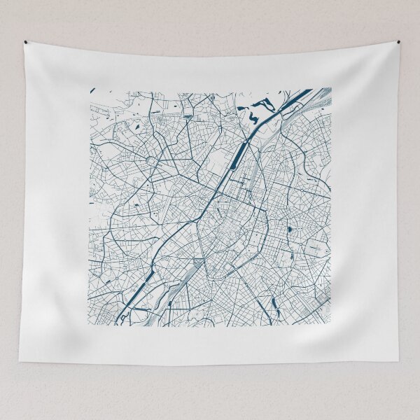 Item preview, Kopie von Kopie von Lisbon map city map poster - modern gift with city map in dark blue designed and sold by 44spaces.