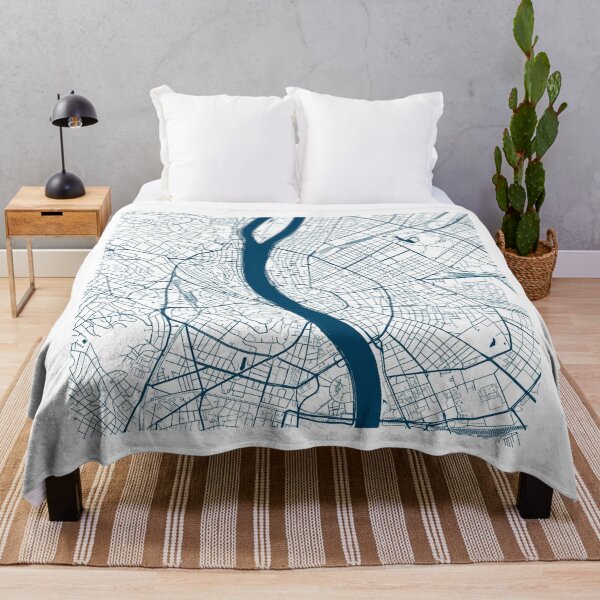 Item preview, Kopie von Kopie von Kopie von Lisbon map city map poster - modern gift with city map in dark blue designed and sold by 44spaces.