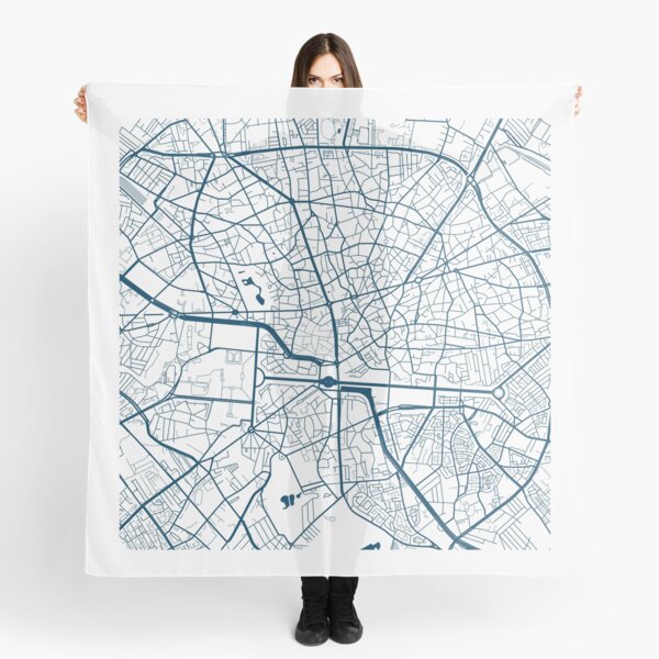 Item preview, Kopie von Kopie von Kopie von Kopie von Lisbon map city map poster - modern gift with city map in dark blue designed and sold by 44spaces.