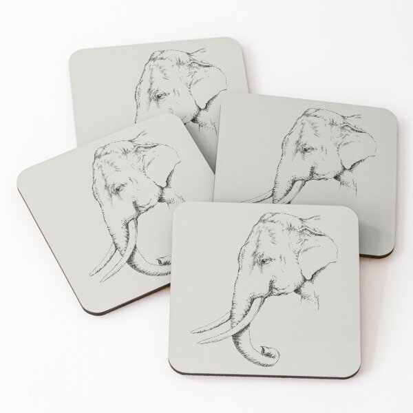 Item preview, Asian Elephant Portrait (bright background) designed and sold by MMMSdesigns.